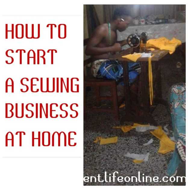 start a sewing business at home